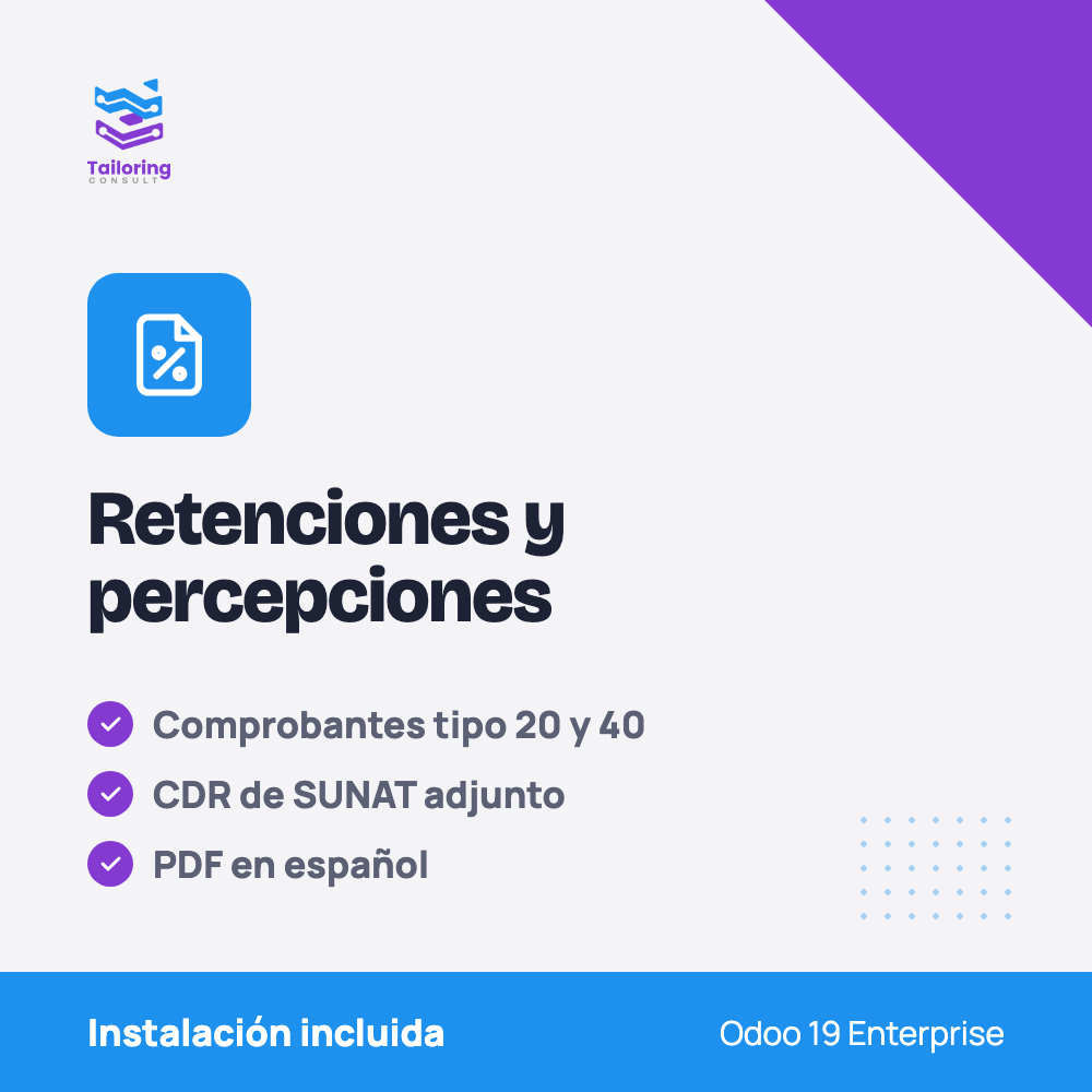Retenciones y percepciones electrónicas — licencia e instalación